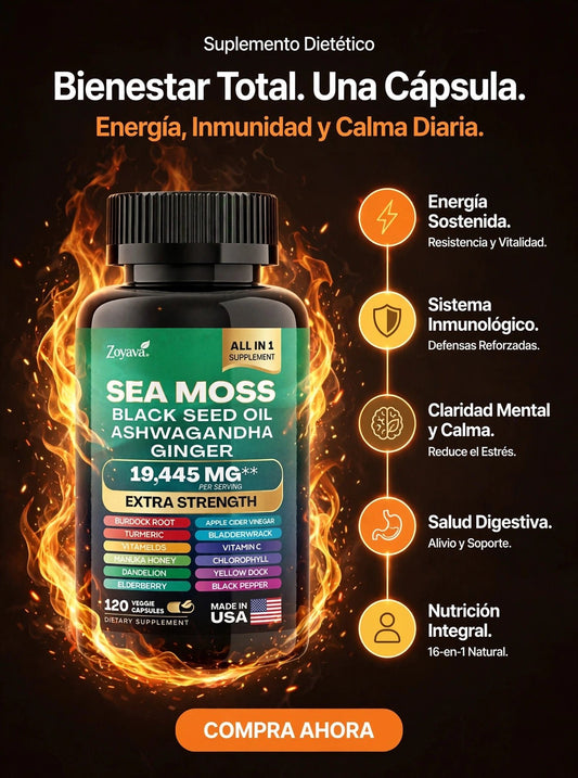 Reducción del Estrés y Energia sostenida - Sea Moss Complex - | Mireloza