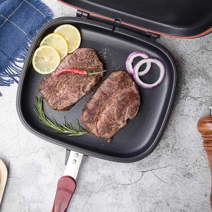 Sartén Doble Mágico Grill 32cm - | Mireloza