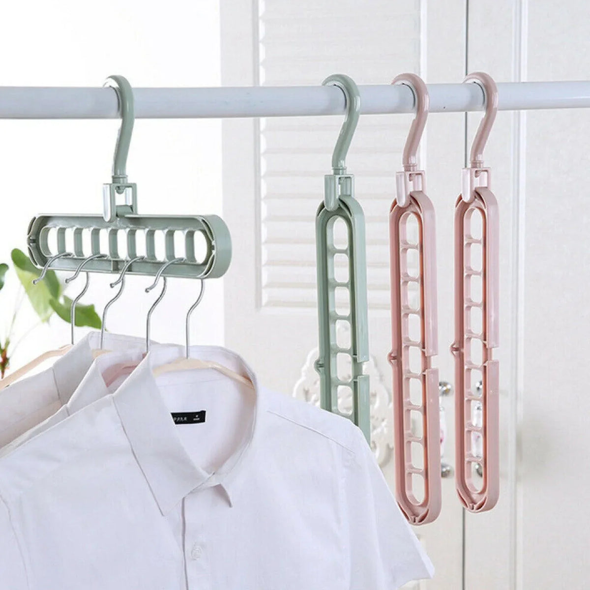 Organizador de Armário – Economize Espaço com 5 Cabides Multifuncionais - | Mireloza